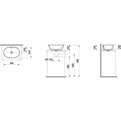 Laufen H8128510 Lavabo ovalado de pared - Lavabo Laufen H8128510 Lavabo ovalado de pared - Lavabo