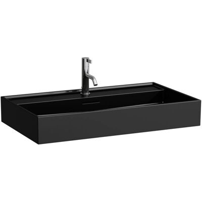 Laufen H816336 Lavabo de cerámica negro brillante de pared - Lavabo Laufen H816336 Lavabo de cerámica negro brillante de pared - Lavabo
