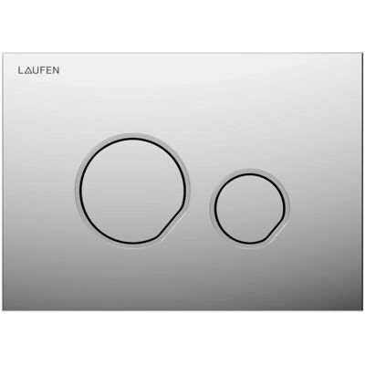 Laufen H900105 Chrom Dobbelt skylle plade - Toilet skylle plade Laufen H900105 Chrom Dobbelt skylle plade - Toilet skylle plade