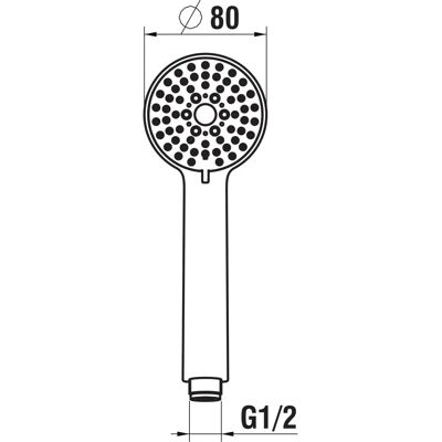 LAUFEN Stella Ducha de Mano - 3 Modos - Acero Inoxidable LAUFEN Stella Ducha de Mano - 3 Modos - Acero Inoxidable