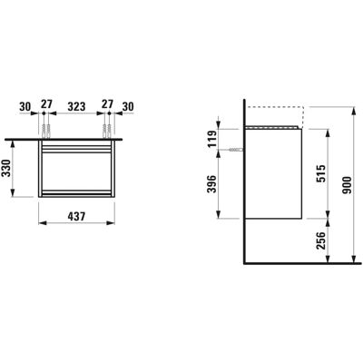 Laufen Lani Armario de Pared - Bisagra Derecha - MDF 18mm Laufen Lani Armario de Pared - Bisagra Derecha - MDF 18mm