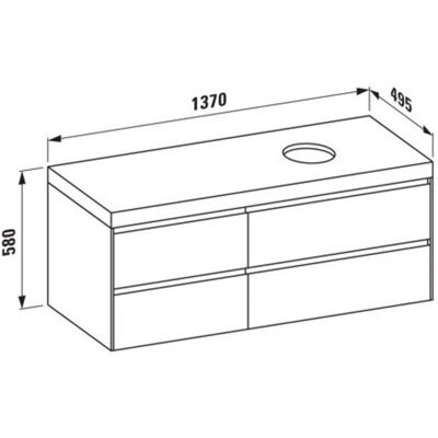 Laufen Lani Encimera de lavabo Laufen Lani Encimera de lavabo