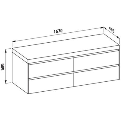 Laufen Lani Encimera Modular para Baño - Mueble de lavabo Laufen Lani Encimera Modular para Baño - Mueble de lavabo