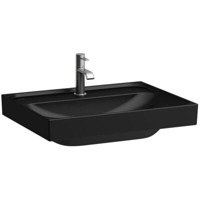 Lavabo de encimera Laufen Meda - 60x46cm, Negro mate, 1 orificio Lavabo de encimera Laufen Meda - 60x46cm, Negro mate, 1 orificio