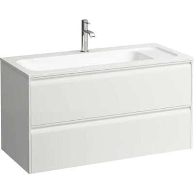 Gabinete de lavabo LAUFEN Meda - 2 Cajones, Cierre suave, Blanco mate Gabinete de lavabo LAUFEN Meda - 2 Cajones, Cierre suave, Blanco mate