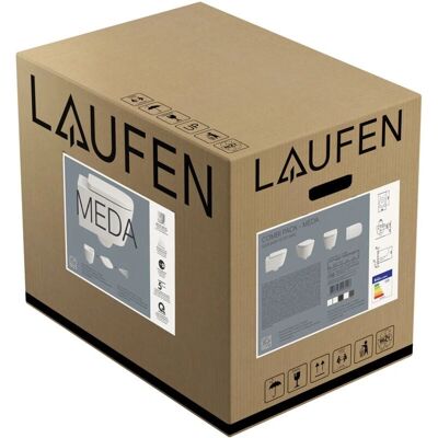 Laufen Meda Juego de inodoro suspendido - Avanzado, Flush Silencioso, 360x540mm Laufen Meda Juego de inodoro suspendido - Avanzado, Flush Silencioso, 360x540mm