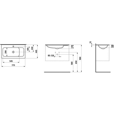 Lavabo Compacto Blanco Meda de Laufen - Lavabo Lavabo Compacto Blanco Meda de Laufen - Lavabo