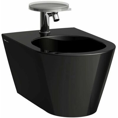 Laufen Wand-Bidet - 1 Hahnloch, Schwarz Hochglanz - Bidet Laufen Wand-Bidet - 1 Hahnloch, Schwarz Hochglanz - Bidet