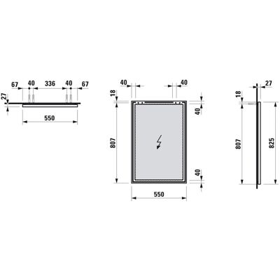 LAUFEN H4474019001441 - Specchio - 825x550x25mm LAUFEN H4474019001441 - Specchio - 825x550x25mm