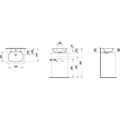 Lavabo empotrado LAUFEN Ino 450x410mm - Lavabo Lavabo empotrado LAUFEN Ino 450x410mm - Lavabo