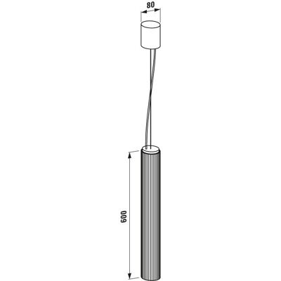 Laufen Hängeleuchte - 80x600mm Kupfer Laufen Hängeleuchte - 80x600mm Kupfer