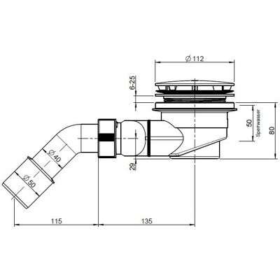 LAUFEN Modèle H2951270000001 - Garniture de vidange, 90mm, DN50, Plastique - Publicité LAUFEN Modèle H2951270000001 - Garniture de vidange, 90mm, DN50, Plastique - Publicité