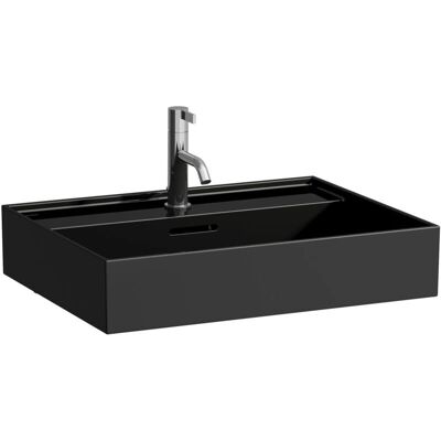 Laufen Kartell Schwarzer Glänzender Unterbau-Waschtisch - Waschbecken Laufen Kartell Schwarzer Glänzender Unterbau-Waschtisch - Waschbecken