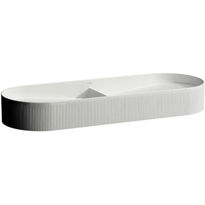 Lavabo doppio LAUFEN - Struttura superficiale, senza foro per il rubinetto, senza troppo pieno Lavabo doppio LAUFEN - Struttura superficiale, senza foro per il rubinetto, senza troppo pieno