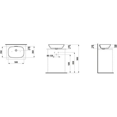 Laufen Ino Lavabo 500x360mm - Lavabo Laufen Ino Lavabo 500x360mm - Lavabo