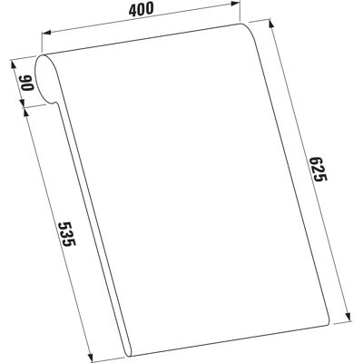 LAUFEN Rückenlehne für Badewanne Sonar - 625x400x90 mm hellgrau LAUFEN Rückenlehne für Badewanne Sonar - 625x400x90 mm hellgrau