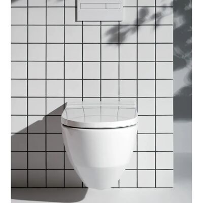 Toaletă cu funcție de bidet inteligent LAUFEN Running Navia Cleanet - Alb mat Toaletă cu funcție de bidet inteligent LAUFEN Running Navia Cleanet - Alb mat