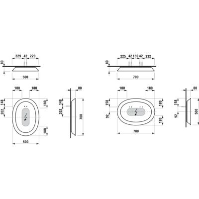Laufen The New Classic Espejo LED - Blanco Mate - Espejo LED Laufen The New Classic Espejo LED - Blanco Mate - Espejo LED