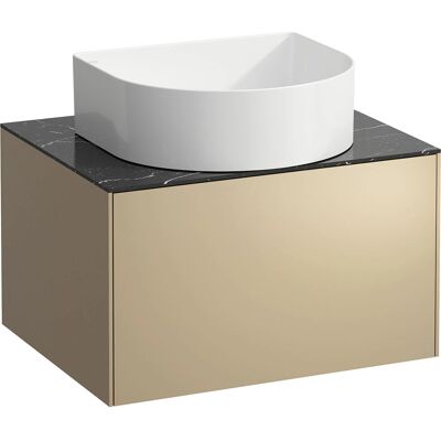 Elemento de cajón de baño Laufen Sonar montado en la pared - Oro/Nero Marquina Elemento de cajón de baño Laufen Sonar montado en la pared - Oro/Nero Marquina