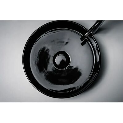 Laufen - Mezclador de lavabo con pedestal en titanio negro mate - Grifería de baño Laufen - Mezclador de lavabo con pedestal en titanio negro mate - Grifería de baño