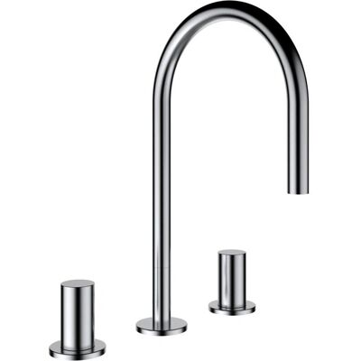 Laufen Kartell Mezclador de lavabo de 3 agujeros - Caño giratorio - Cromo Laufen Kartell Mezclador de lavabo de 3 agujeros - Caño giratorio - Cromo