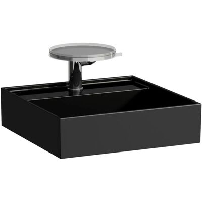 Lavabo suspendido negro brillante - Lavabo Lavabo suspendido negro brillante - Lavabo