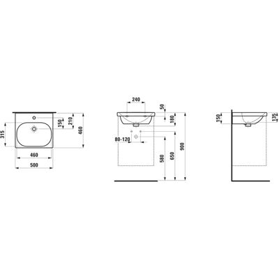 Laufen Lua Wit Wandwasbak - Wastafel Laufen Lua Wit Wandwasbak - Wastafel