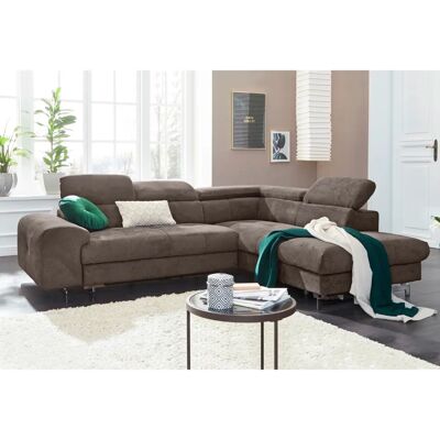COTTA Chef L-Form Sofa - Verstellbare Kopfteile & Bettfunktion COTTA Chef L-Form Sofa - Verstellbare Kopfteile & Bettfunktion