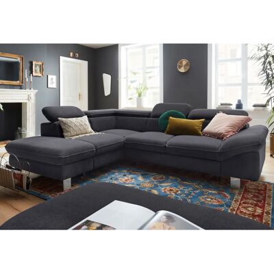 COTTA Driver L-Form Sofa - Verstellbare Kopfstützen, Bettfunktion, Stauraum COTTA Driver L-Form Sofa - Verstellbare Kopfstützen, Bettfunktion, Stauraum