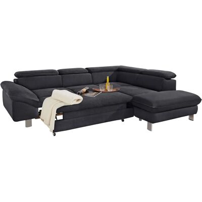 COTTA Driver L-Form Sofa - Ecksofa Chenille mit Bett & Stauraum COTTA Driver L-Form Sofa - Ecksofa Chenille mit Bett & Stauraum