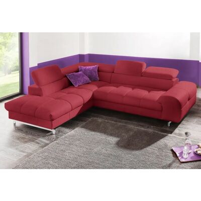 COTTA Chef L-Form Mikrofaser Sofa - Rot COTTA Chef L-Form Mikrofaser Sofa - Rot