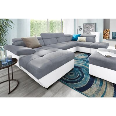 COTTA Speedway U-Form Sofa - U-förmiges Microfaser-Sofa mit Bettfunktion COTTA Speedway U-Form Sofa - U-förmiges Microfaser-Sofa mit Bettfunktion