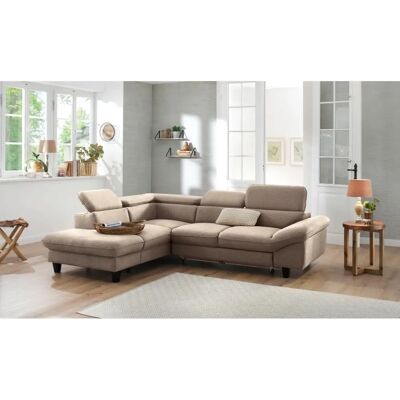 Home Affaire Pilot L-Form Sofa - Modern, Beige, 266cm Home Affaire Pilot L-Form Sofa - Modern, Beige, 266cm