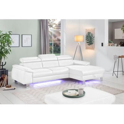 COTTA Cotta L-Form Sofa - Weiß, Leder, 3-Sitzer, 244x72x166cm COTTA Cotta L-Form Sofa - Weiß, Leder, 3-Sitzer, 244x72x166cm