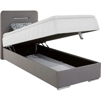 COTTA Lighstar - Bett mit LED, 90x200 cm, Grau, Komplettset COTTA Lighstar - Bett mit LED, 90x200 cm, Grau, Komplettset