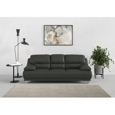 COTTA Maranello 3-Sitzer Sofa - Leder, Grau COTTA Maranello 3-Sitzer Sofa - Leder, Grau