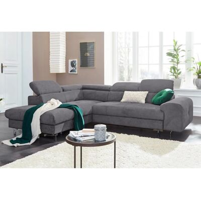 COTTA Chef L-Form Sofa - L-Form Chenille mit Ottomane & Stauraum COTTA Chef L-Form Sofa - L-Form Chenille mit Ottomane & Stauraum