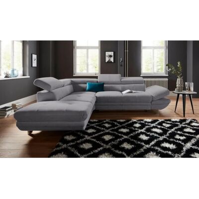 COTTA Enterprise L-Form Sofa - Chenille, Grau, 273cm COTTA Enterprise L-Form Sofa - Chenille, Grau, 273cm