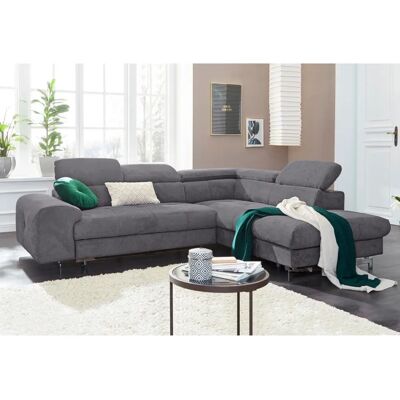 COTTA Chef L-Form Ecksofa - Chenille, Ottomane, Bettfunktion COTTA Chef L-Form Ecksofa - Chenille, Ottomane, Bettfunktion