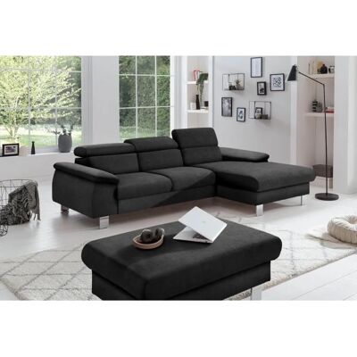 COTTA Komaris L-Form Sofa - Recamiere rechts - Mikrofaser & Leder - Ohne Bett COTTA Komaris L-Form Sofa - Recamiere rechts - Mikrofaser & Leder - Ohne Bett