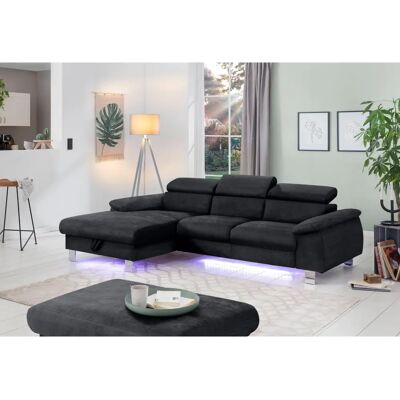 COTTA Komaris L-Form Sofa - Mikrofaser, Recamiere, Stauraum - Sofa COTTA Komaris L-Form Sofa - Mikrofaser, Recamiere, Stauraum - Sofa