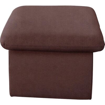 Cotta - Hocker - Luxus-Mikrofaser - braun - Ottomane Cotta - Hocker - Luxus-Mikrofaser - braun - Ottomane