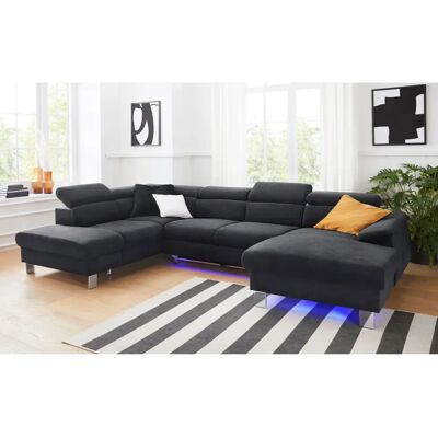 COTTA Komaris U-Form Sofa - U-Form - Mikrofaser - 320cm COTTA Komaris U-Form Sofa - U-Form - Mikrofaser - 320cm