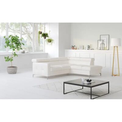 COTTA Sammy L-Form Ecksofa - Naturleder, Weiß, 239x74x207 cm COTTA Sammy L-Form Ecksofa - Naturleder, Weiß, 239x74x207 cm