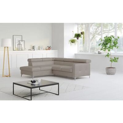 COTTA Sammy L-Form Sofa - Naturleder - Grau - 239cm COTTA Sammy L-Form Sofa - Naturleder - Grau - 239cm