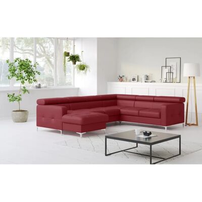COTTA Sammy U-Form Sofa - Naturleder, Recamiere links, 5 Sitze COTTA Sammy U-Form Sofa - Naturleder, Recamiere links, 5 Sitze