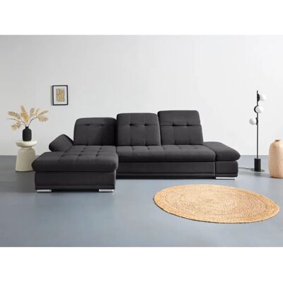 COTTA Holiday L-Form Sofa - Microfaser, Reversible Recamiere, Stauraum COTTA Holiday L-Form Sofa - Microfaser, Reversible Recamiere, Stauraum