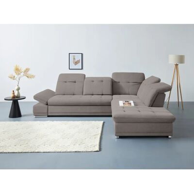 COTTA Holiday L-Form Sofa - Microfaser, Ottomane rechts, Kopfteil verstellbar COTTA Holiday L-Form Sofa - Microfaser, Ottomane rechts, Kopfteil verstellbar