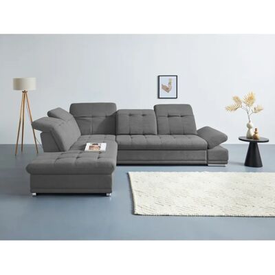 COTTA Holiday L-Form Sofa - Verstellbare Kopf-, Arm- & Sitzteile - Anthrazit COTTA Holiday L-Form Sofa - Verstellbare Kopf-, Arm- & Sitzteile - Anthrazit