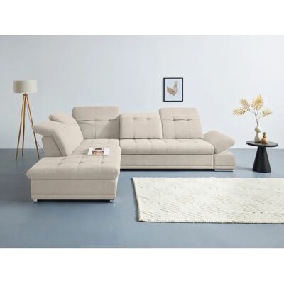 COTTA Holiday L-Form Ecksofa - Mikrofaser Beige COTTA Holiday L-Form Ecksofa - Mikrofaser Beige